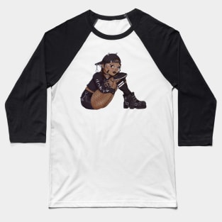 Alternative Black Girl--JStreet Style Goth Baseball T-Shirt